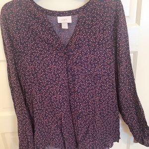 LOFT long sleeve anchor top
